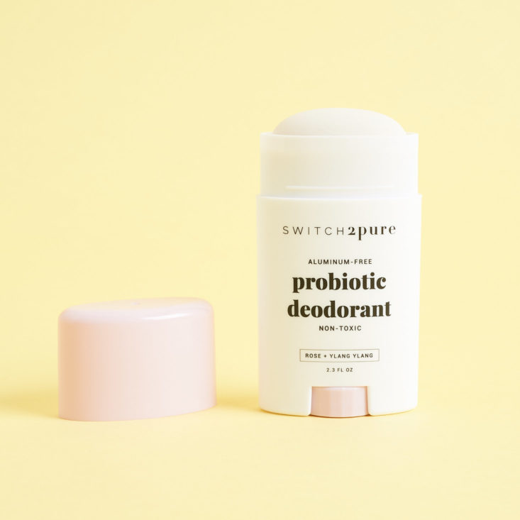 Lauren B Nail Polish Probiotic Deodorant with lid off