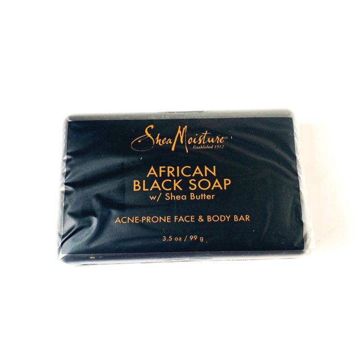 Ulta Pamper Yourself Bath & Body Must Haves April 2019 - SheaMoisture African Black Soap Bar Soap Front