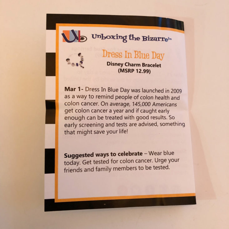 Unboxing The Bizarre Chic Boutique Review March 2019 - Information Card 3 Top