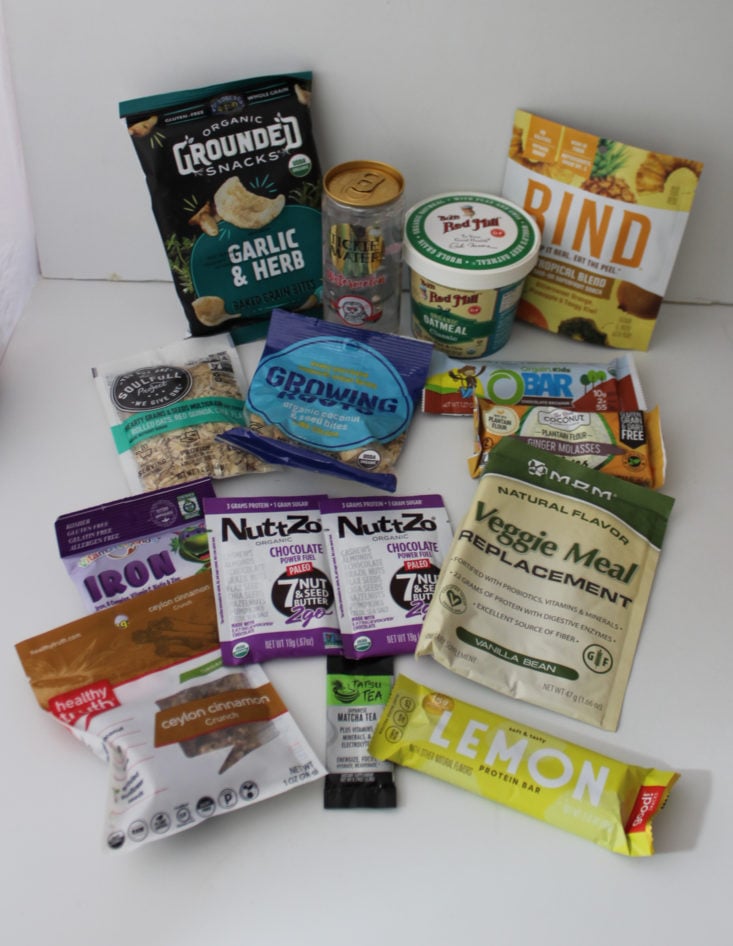 Vegan Cuts Snack April 2019 - All Products Group Shot Top