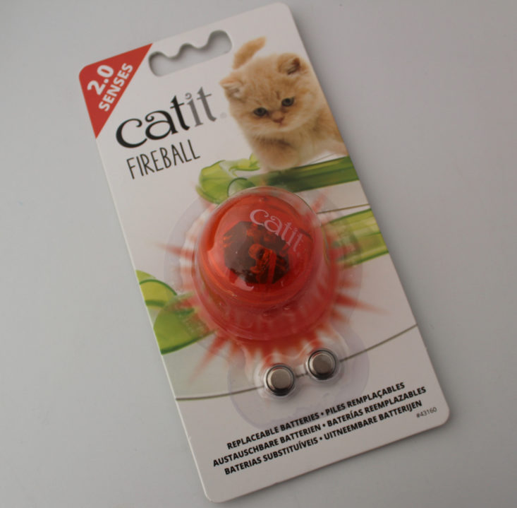 Vet Pet Box Cat Version Review April 2019 - Catit Fireball Top
