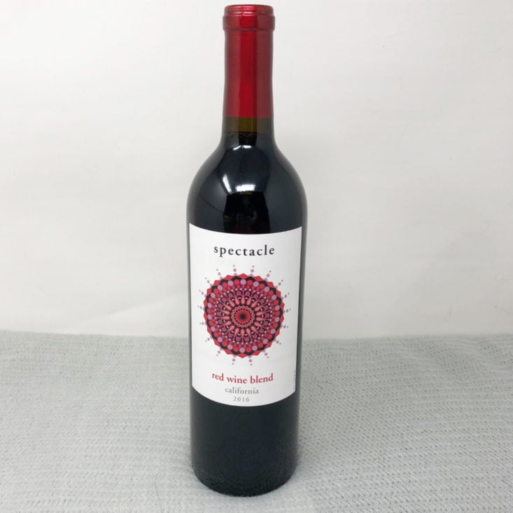 Vine Oh! “Oh! Happy Day” Box Review Spring 2019 - 2016 Spectacle Red Wine Blend Front