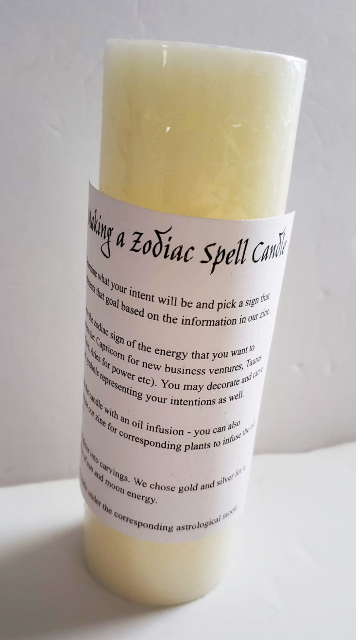 Witch Baby Soap Subscription Box Winter 2018 - Zodiac Candle