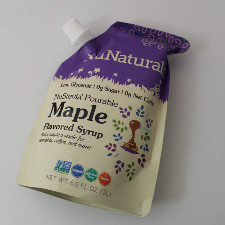 Clean Fit Box May 2019 - Nustevia Maple Flavored Syrup Top