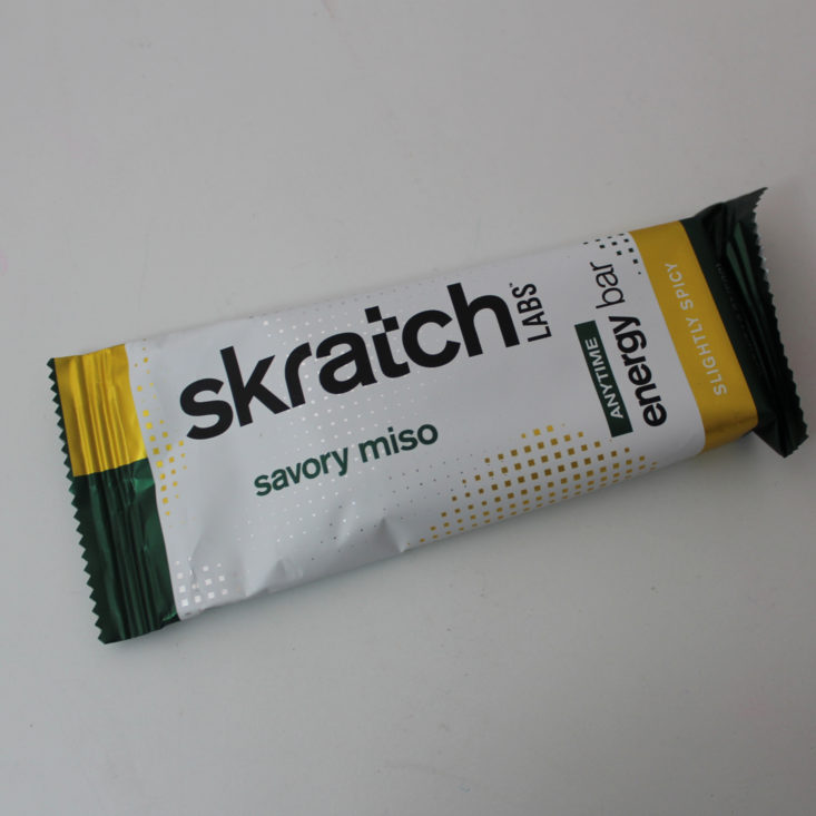 Clean Fit Box May 2019 - Skratch Labs Savory Miso Energy Bar Top