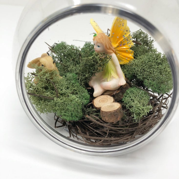 Coffee and a Classic Subscription Box Review April 2019 - Hand-made Fairy Garden Terrarium from Coffee and a Classic 2 Top