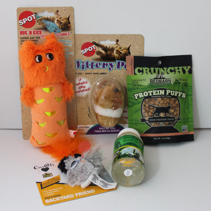 Cuddle Crate April 2019 - All Products Group Shot Front