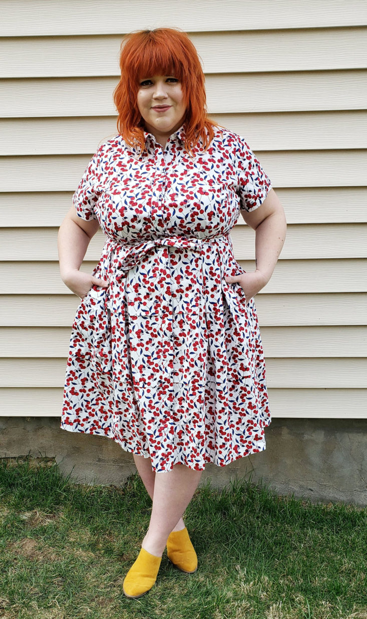 Dia & Co Subscription Box Review March 2019 - Ivey Shirt Dress by Donna Morgan Size 20 2 Front