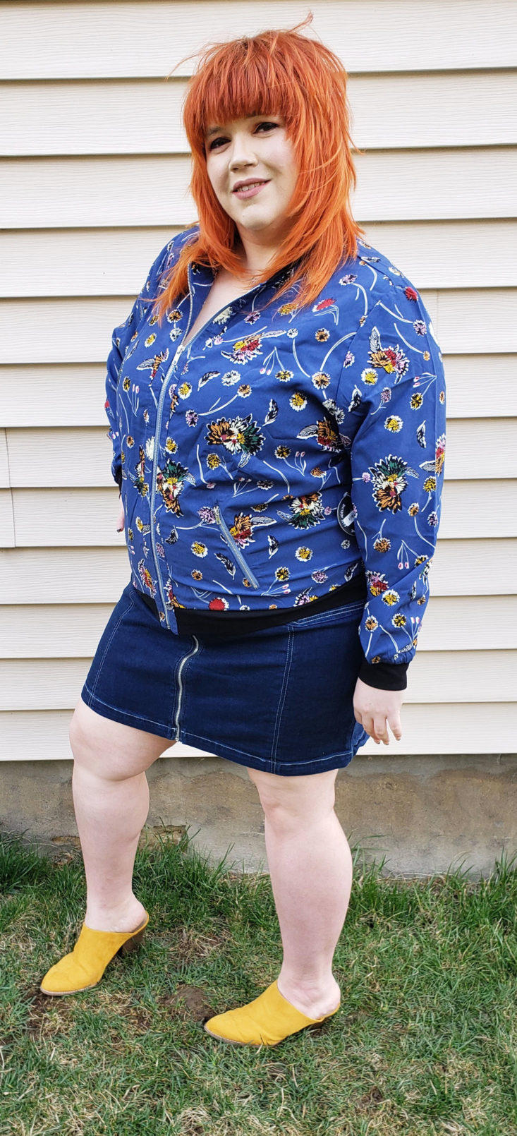 Dia & Co Subscription Box Review March 2019 - Leah Bomber Jacket by East Adeline Size 2x 3 Front