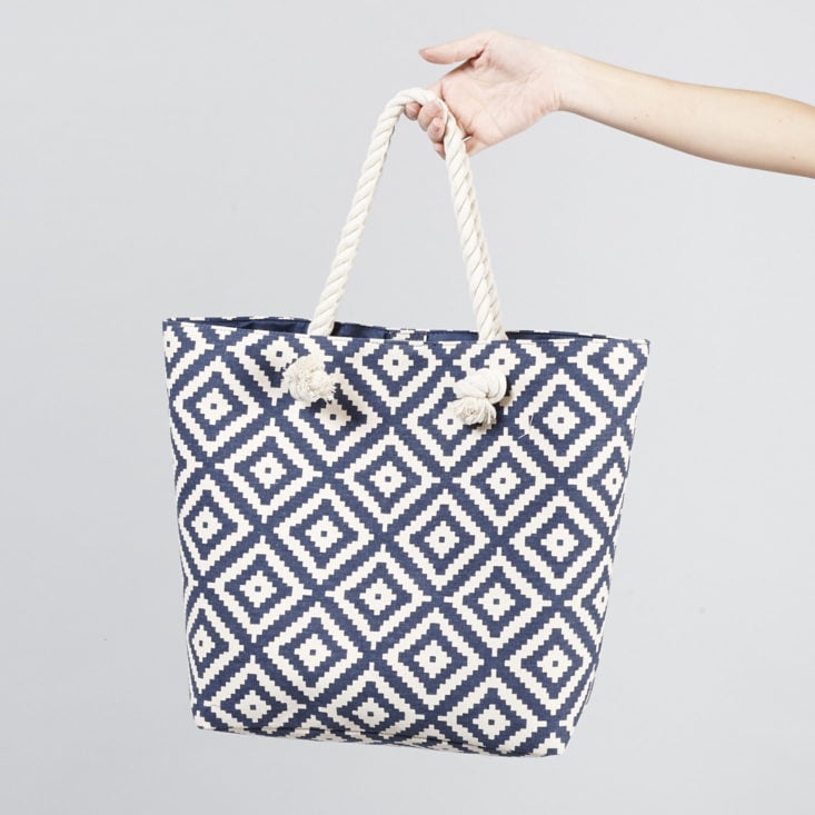 summer and rose navy diamond tote fabfitfun