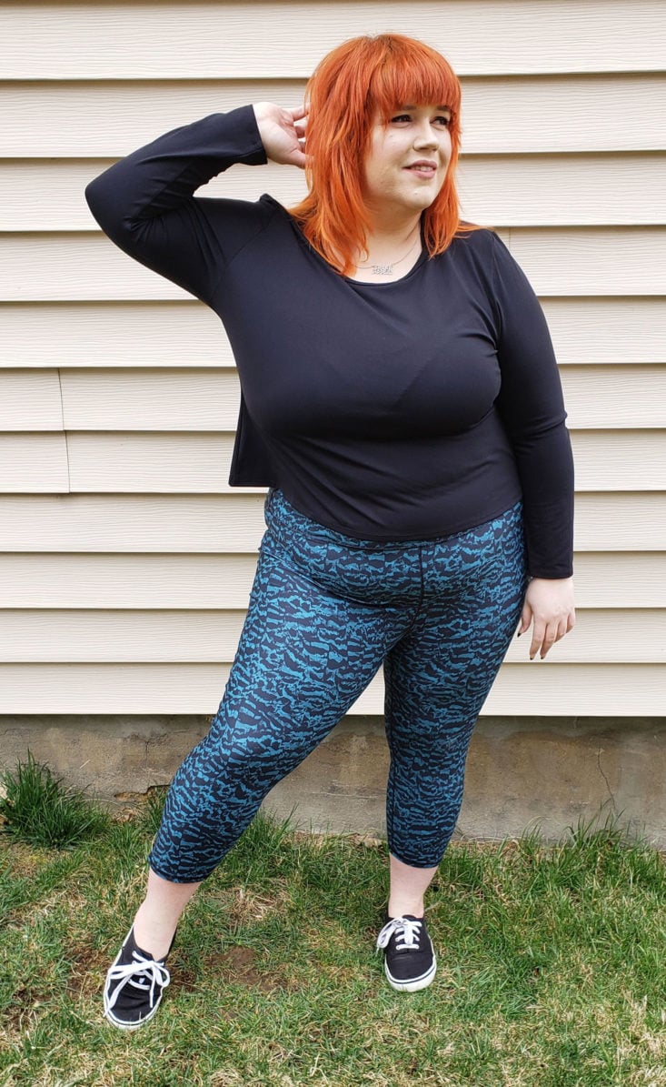 Fabletics Plus Size March 2019 Box - Salar Printed Powerhold Capris in Tiger Dash Size 3x 1