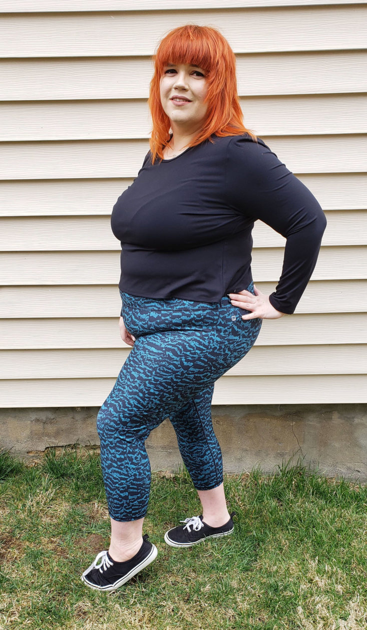 Fabletics Plus Size March 2019 Box - Salar Printed Powerhold Capris in Tiger Dash Size 3x 2
