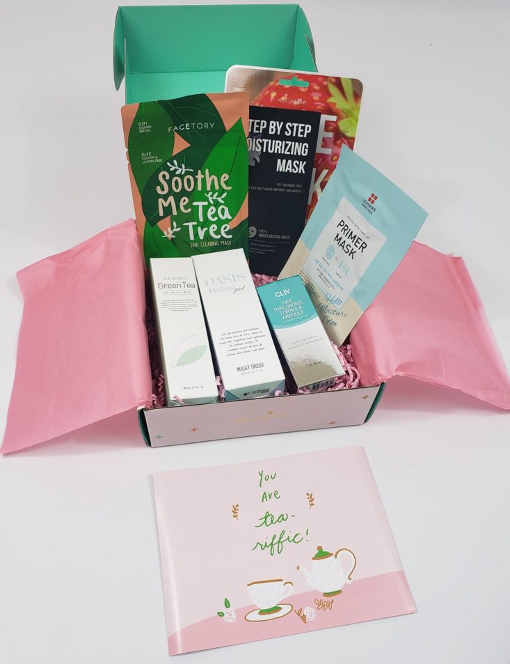 Facetory Lux Box Deluxe Review May 2019 - All Products In Box Top