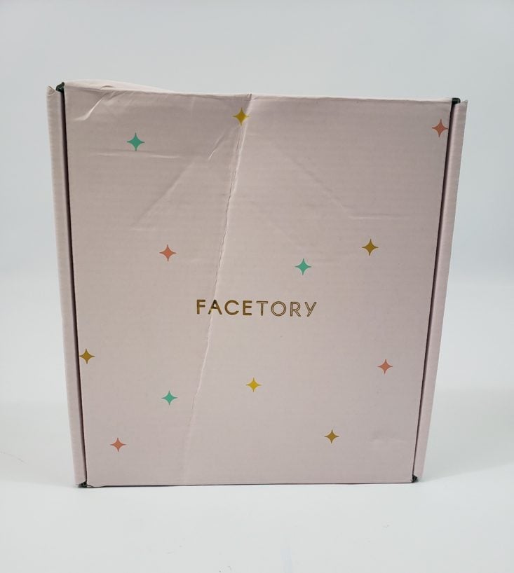 Facetory Lux Box Deluxe Review May 2019 - Box Closed Front