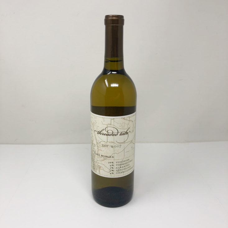 Firstleaf Wine Subscription May 2019 - 2017 Threaded Tale Viognier Blend 3