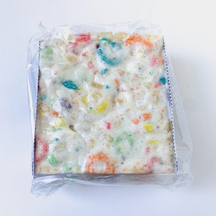 Fruit For Thought April 2019 - The Crispery Fruity Ringlets Handmade Marshmallow Crisp Treat 1 Top