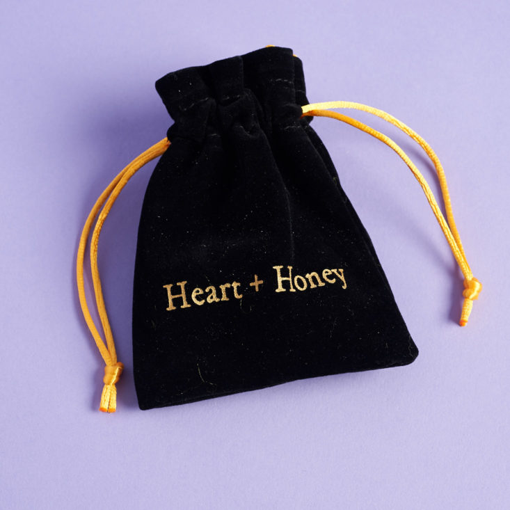 Heart and Honey May 2019 review satin pouch