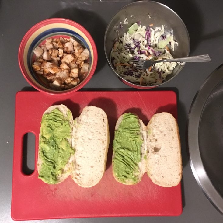 Home Chef Subscription Box Review May 2019 - SANDWICH PREP