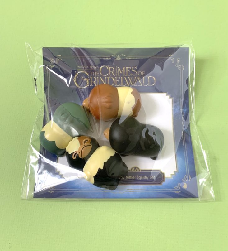 J.K. Rowling’s Wizarding World Crate March 2019 - Baby Niffler Squish Stress Toy Set Front 1