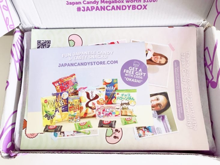 Japan Candy Box Sakura Surprise Review April 2019 - Box Open Top