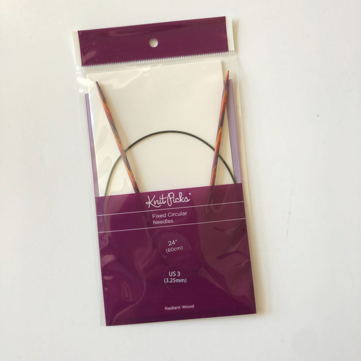 Knit Picks Yarn April 2019 - Nickel Plated fixed circular needle Front 2