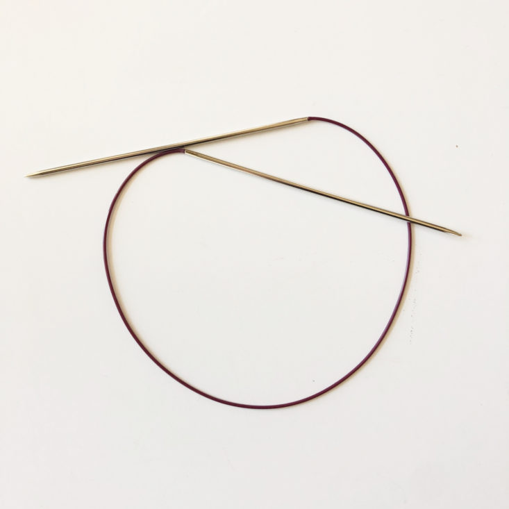 Knit Picks Yarn April 2019 - Radiant Wood fixed circular needle Front