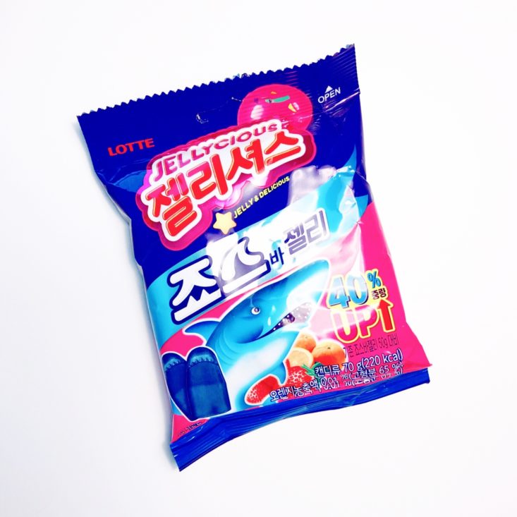 Korean Snacks Box 2019 - Jaws Bar Jelly Bag Top