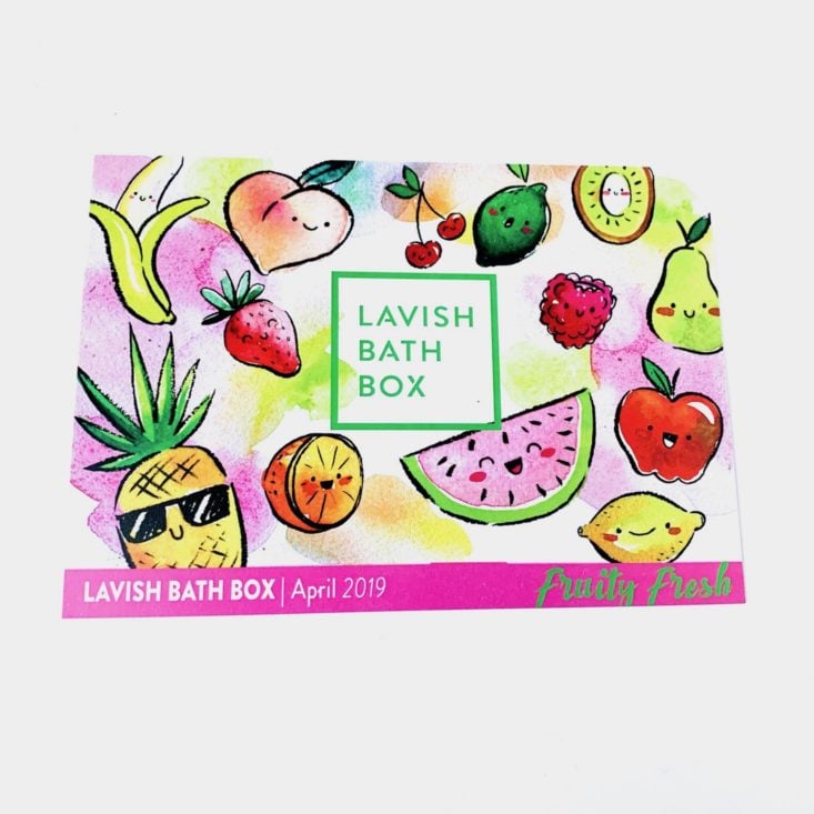 Lavish Bath Box April 2019 - Lavish Info 1
