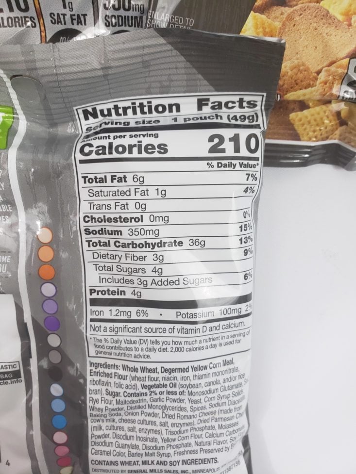 MONTHLY BOX OF FOOD AND SNACK REVIEW MAY 2019 - Chez Mix Bold Party Mix Package Contains Closer