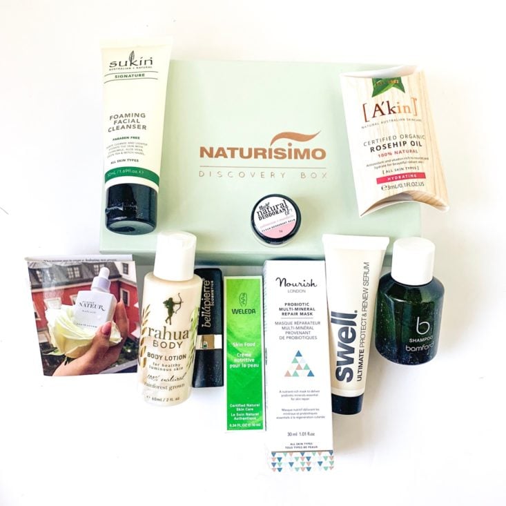 Naturisimo Blooming Gorgeous Discovery Box Review - All Products Group Shot Top