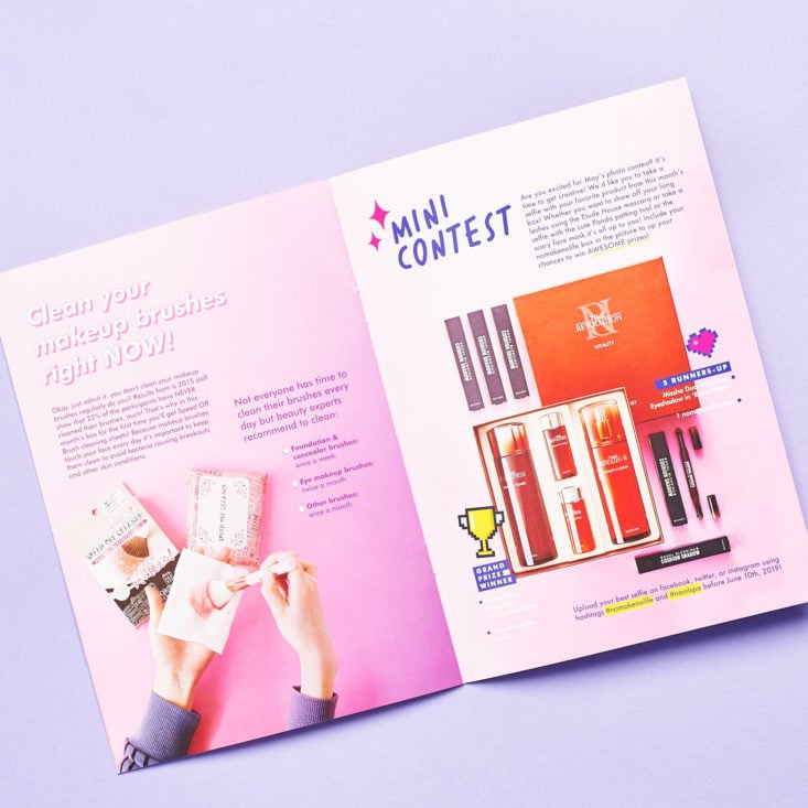 No Make No Life May 2019 review booklet makeup wipes info
