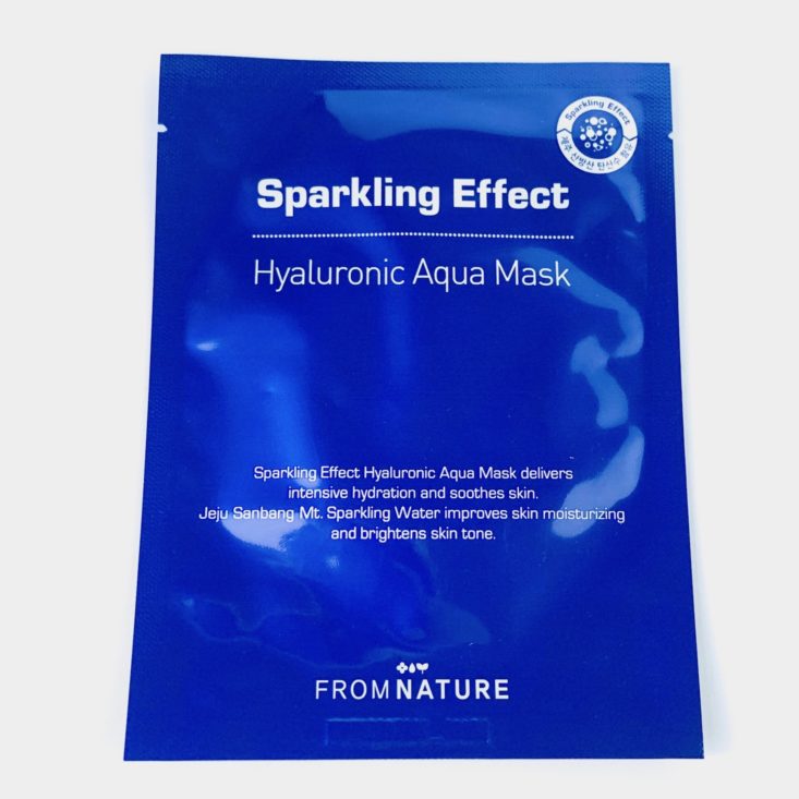 Pink Seoul Mask April 2019 - From Nature Sparkling Effect Hyaluronic Aqua Mask