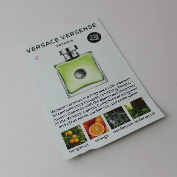 Scent Box May 2019 - Booklet Front