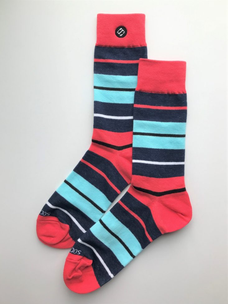 Sock Fancy Men May 2019 - stripe laid out Top