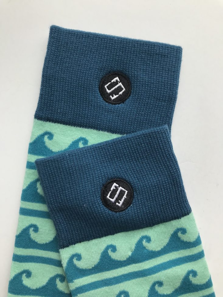 Sock Fancy Men May 2019 - wave sock embellishment Top
