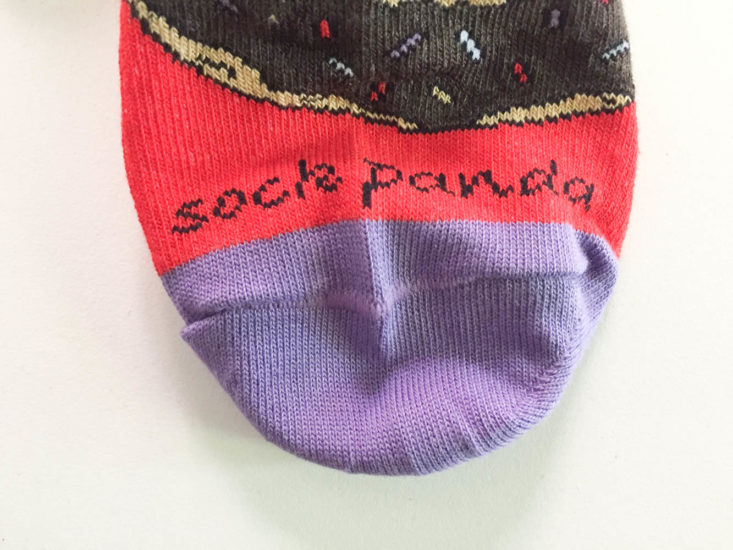 Sock Panda Men April 2019 - Large Donut Socks Closer View
