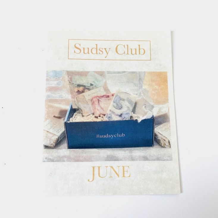 Sudsy Club June 2019 - Sudsy Info 1