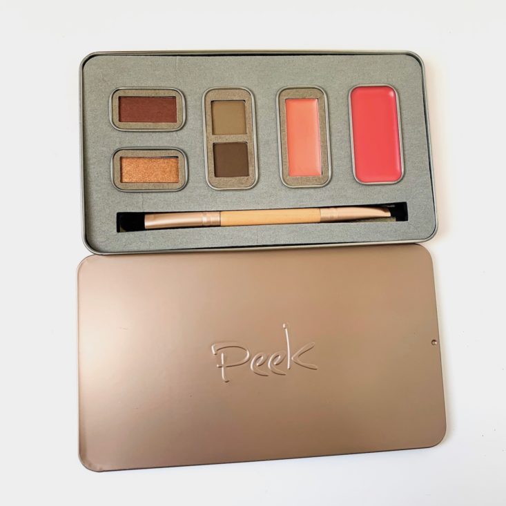The Exclusively Birchbox Makeup Kit Review - PEEK Beauty Screenshot Natural Beauty Palette in Double Take Open Top