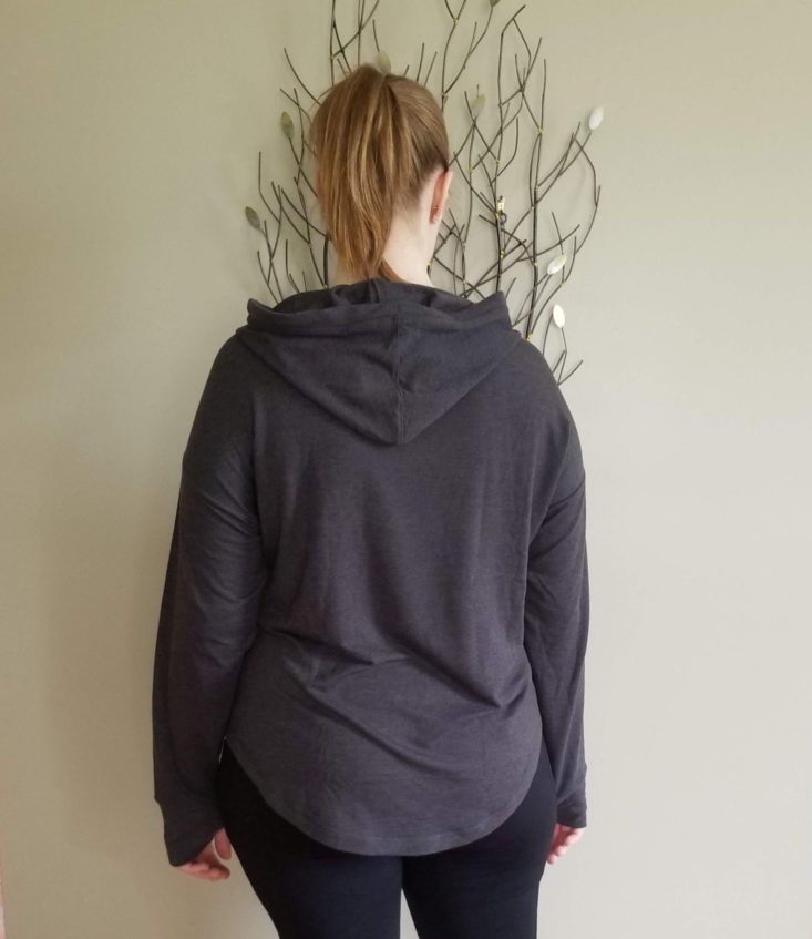 Wantable Fitness May 2019 hoodie back