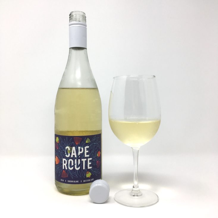 Winc Wine of the Month Review April 2019 - CAPE ROUTE FULL BOTTLE + GLASS
