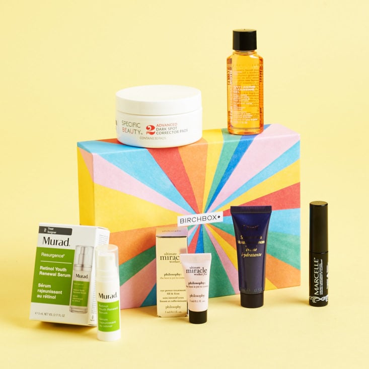contents of Birchbox Curated Box #1 June 2019