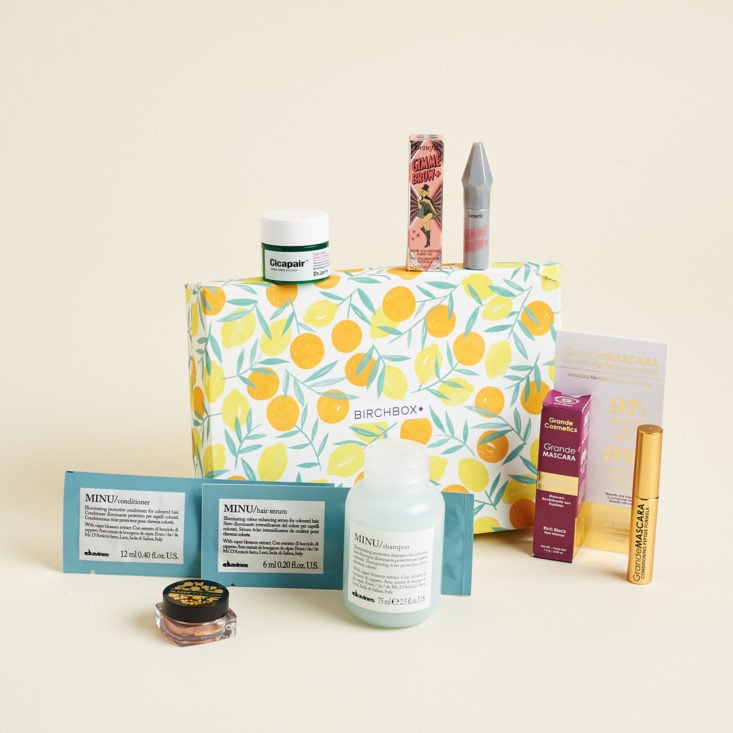 all contents in the birchbox