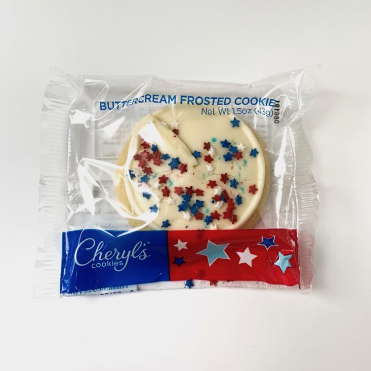 Cheryl’s Cookie of the Month June 2019 - Patriotic American Classic Buttercream Frosted Cut-out Cookies Front Top
