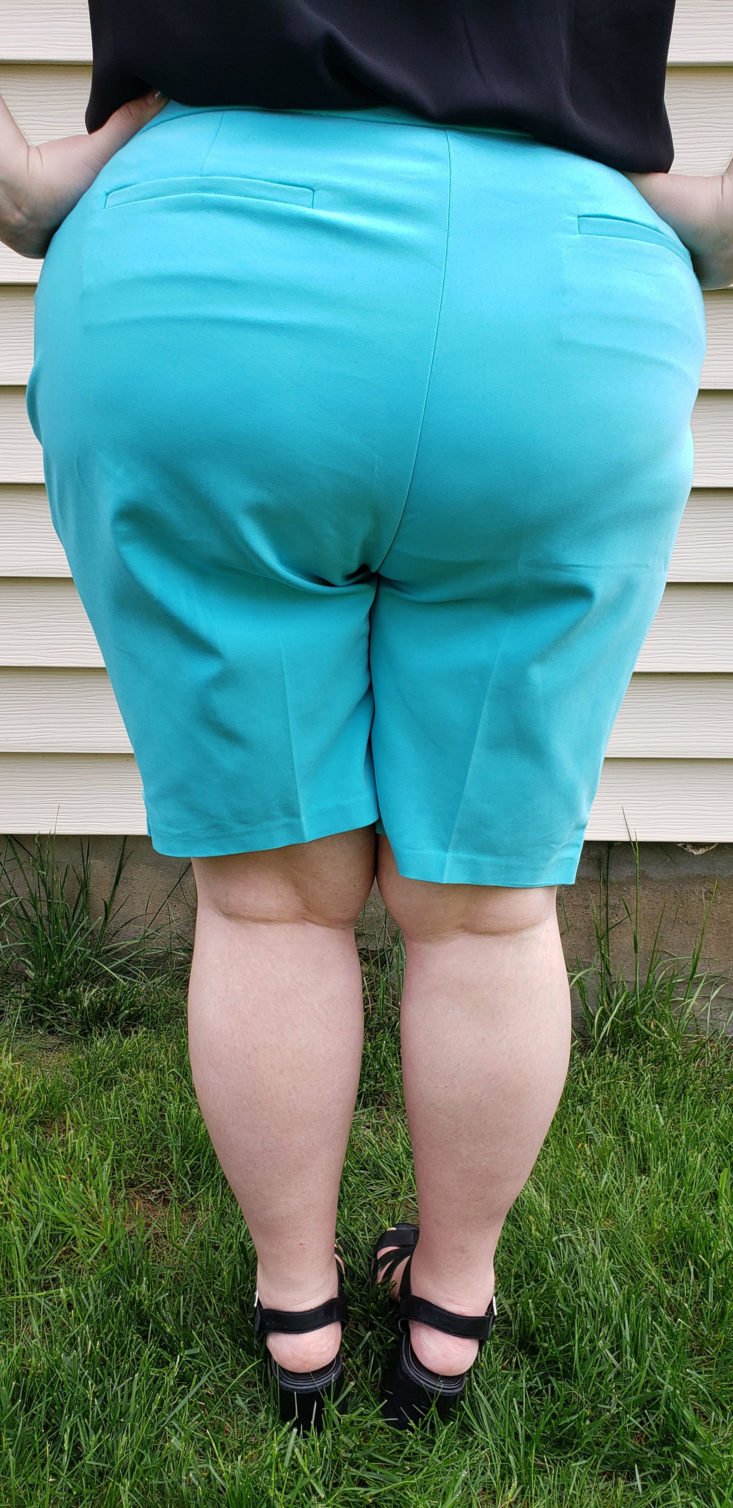 Dia & Co Subscription Box Review May 2019 - Vernon Short by Rafaella in Azure Blue Size 22 4 Back