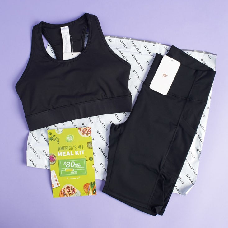 Fabletics May 2019 review shorts and sports bra