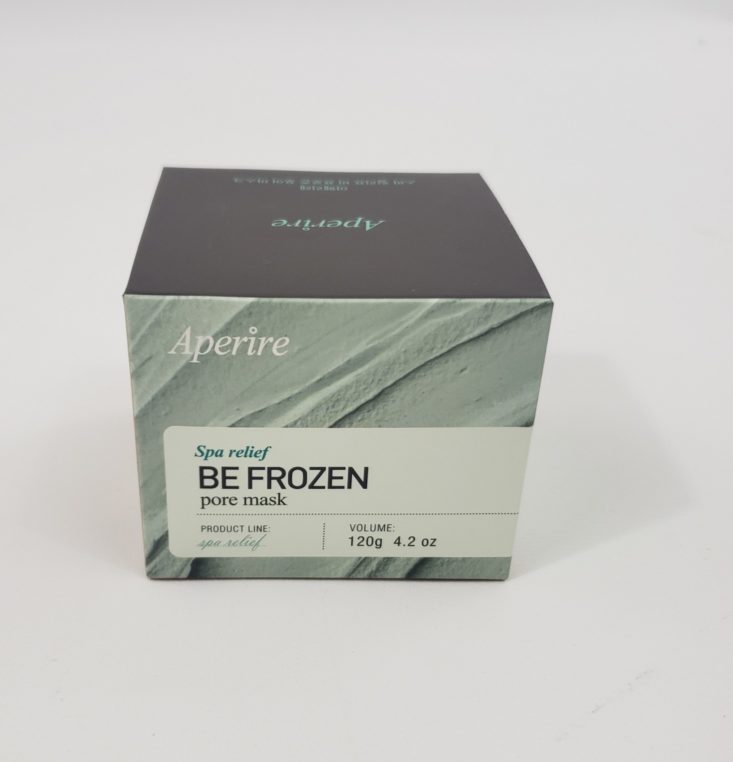 Facetory Lux Plus Review Summer 2019 - Aperire Be Frozen Pore Mask 1 Front
