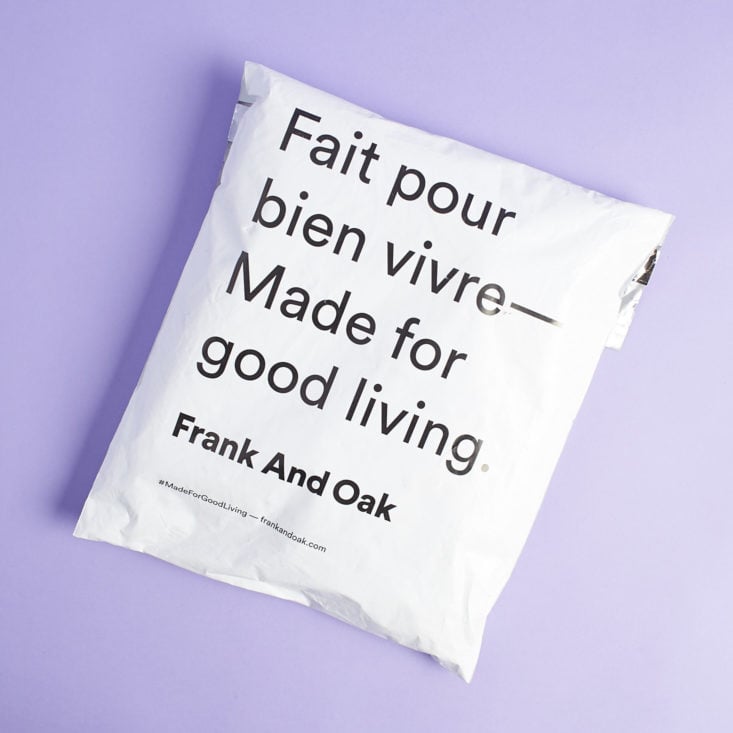 Frank and Oak May 2019 package review