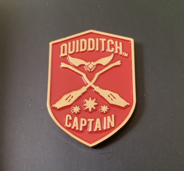 J.K. Rowling’s Wizarding World Crate May 2019 - Quidditch Captain Enamel Pin 2