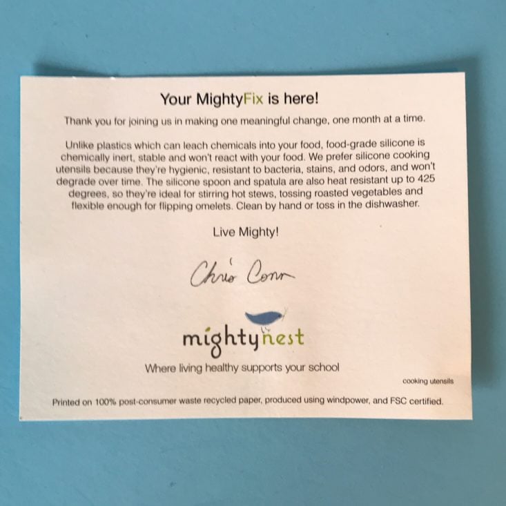 Mighty Fix May 2019 - Info Card