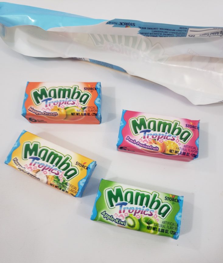 Monthly Box of Food and Snacks June 2019 - Mamba Tropics Candies 3